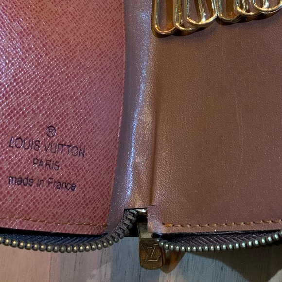 Louis Vuitton Monogram Double Zipper 6 ring Key Ring coin purse - Picture 6 of 11